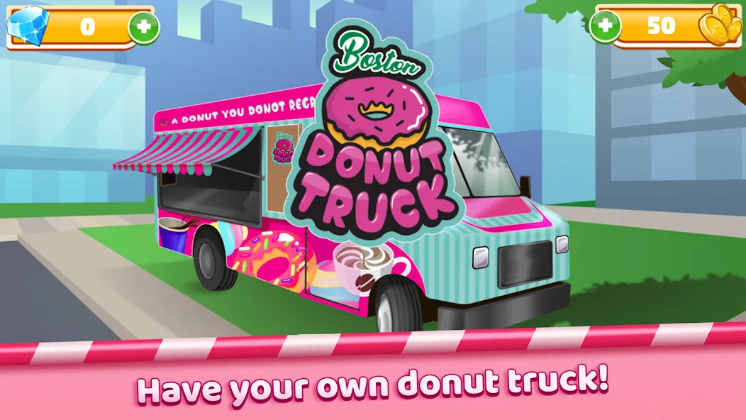 Boston Donut Truck: Food Game (Бостонский Донат Трак) [МОД Premium] APK Android Screenshot 1