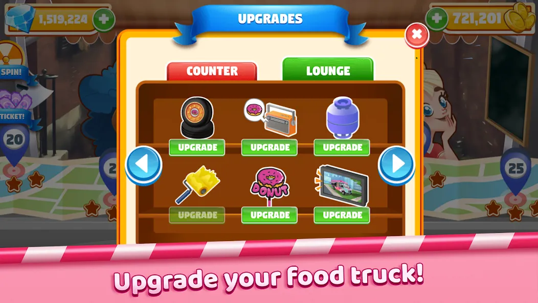 Boston Donut Truck: Food Game (Бостонский Донат Трак) [МОД Premium] APK Android Screenshot 3