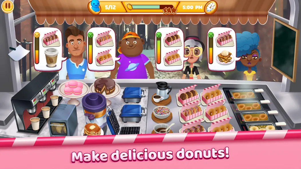 Boston Donut Truck: Food Game (Бостонский Донат Трак) [МОД Premium] APK Android Screenshot 5