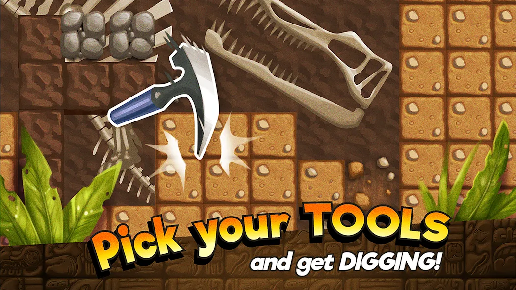 Dino Quest: Dig Dinosaur Game (Дино Квест) [МОД Много денег] APK Android Screenshot 2