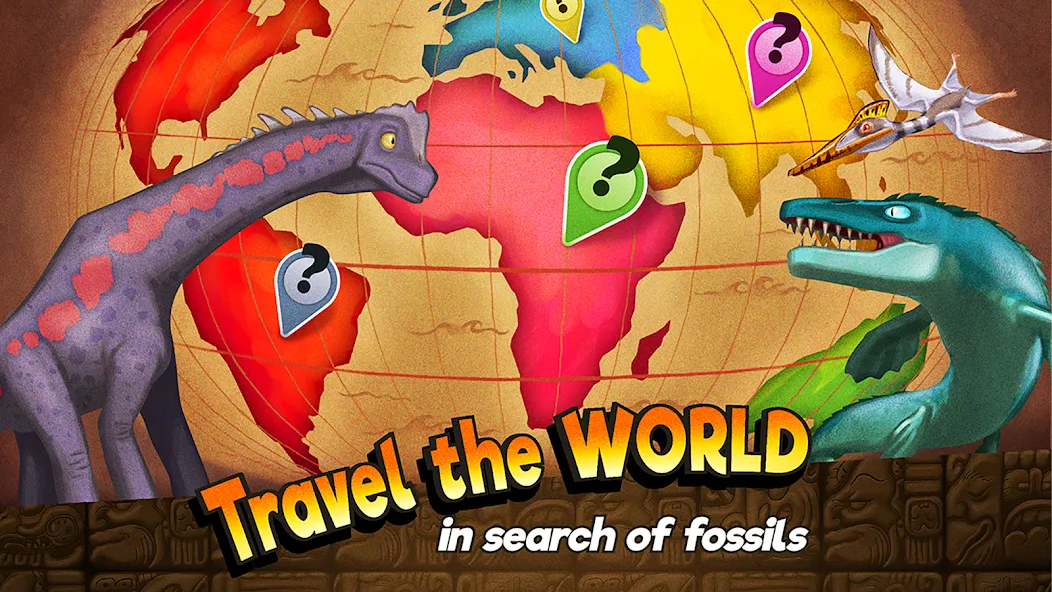 Dino Quest: Dig Dinosaur Game (Дино Квест) [МОД Много денег] APK Android Screenshot 3