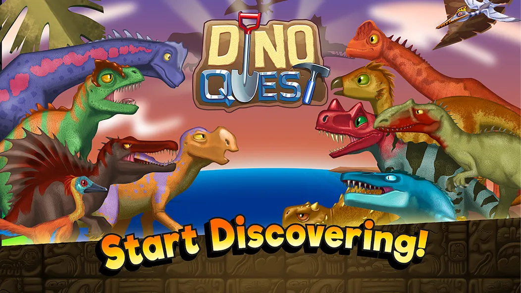 Dino Quest: Dig Dinosaur Game (Дино Квест) [МОД Много денег] APK Android Screenshot 5