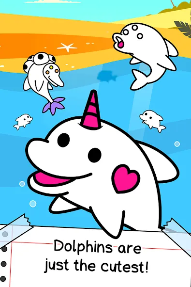 Dolphin Evolution: Idle Mutant (Дольфин эволюшн) [МОД Бесконечные монеты] APK Android Screenshot 1