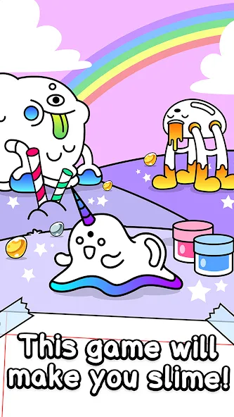 Slime Evolution: Merge ASMR (Слайм Эволюция) [МОД Бесконечные монеты] APK Android Screenshot 1
