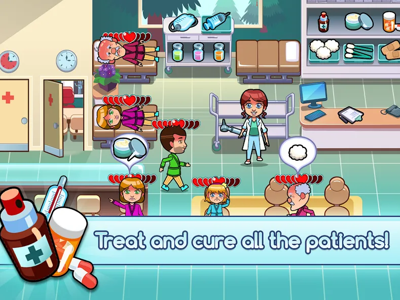Hospital Dash Tycoon Simulator (Хоспиталь Даш Тайкун Симулятор) [МОД Premium] APK Android Screenshot 2