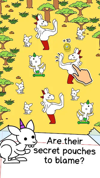 Kangaroo Evolution: Simulator (Кенгуру Эволюция) [МОД Mega Pack] APK Android Screenshot 2