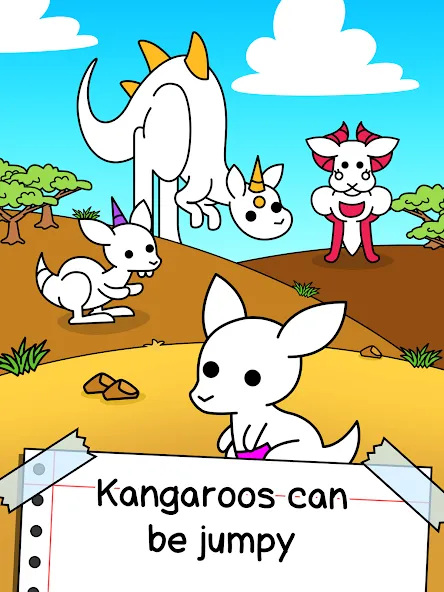 Kangaroo Evolution: Simulator (Кенгуру Эволюция) [МОД Mega Pack] APK Android Screenshot 5