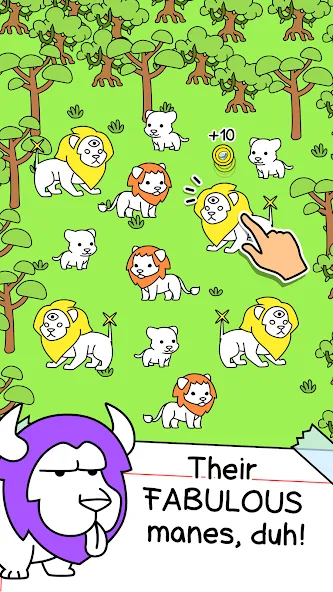 Lion Evolution: Jungle King (Лайон Эволюшн) [МОД Unlocked] APK Android Screenshot 2