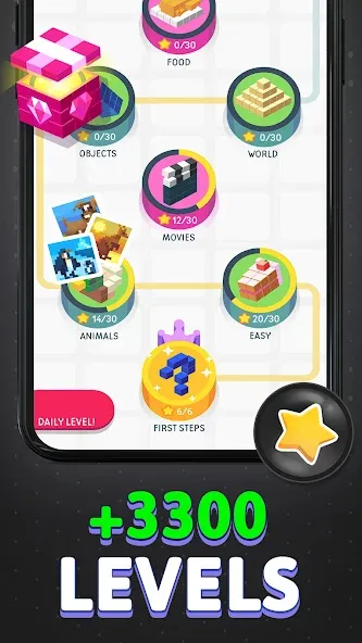 Nonogram Logic Pic: Pictogram (Нонограм Логик Пик) [МОД Бесконечные монеты] APK Android Screenshot 2