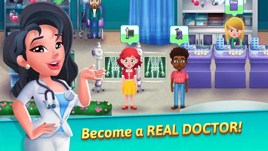 Medicine Dash: Hospital Game (Медицинский Дэш) [МОД Много денег] APK Android Screenshot 1