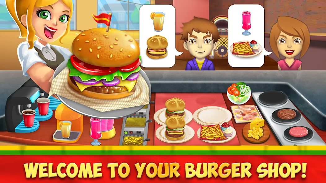 My Burger Shop 2: Food Game (Мой Бургер Шоп 2) [МОД Premium] APK Android Screenshot 1