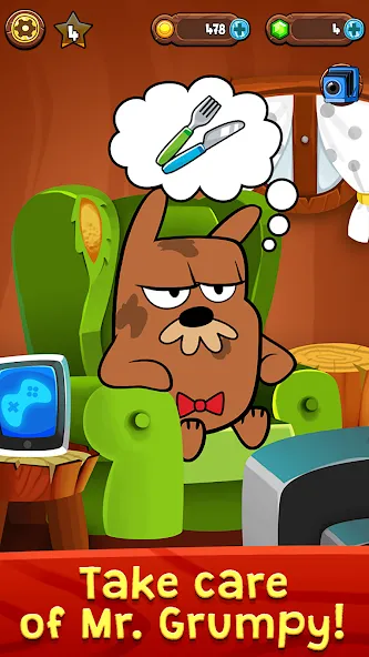 My Grumpy: Funny Virtual Pet (Май Грампи) [МОД Premium] APK Android Screenshot 1