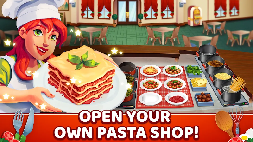 My Pasta Shop: Cooking Game (Мой Паста Шоп) [МОД Premium] APK Android Screenshot 1