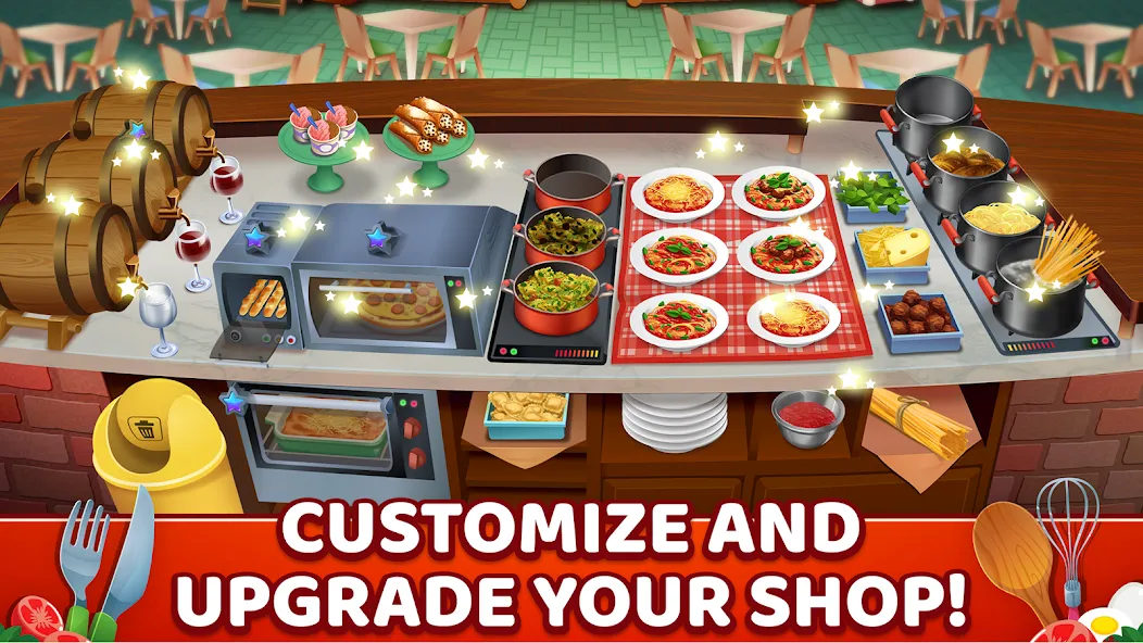 My Pasta Shop: Cooking Game (Мой Паста Шоп) [МОД Premium] APK Android Screenshot 4