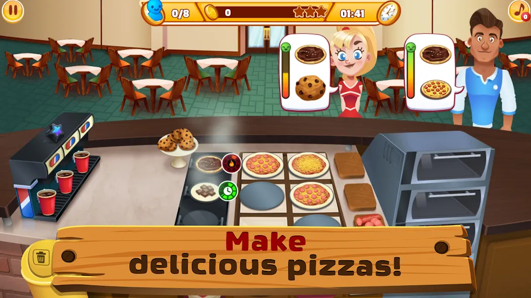 My Pizza Shop 2: Food Games (Мой Пиццерия 2) [МОД Бесконечные монеты] APK Android Screenshot 2
