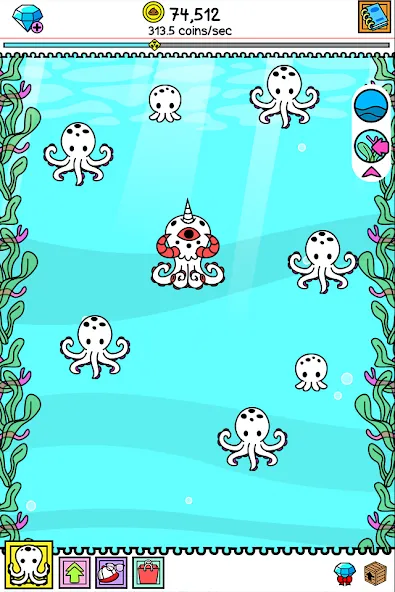 Octopus Evolution: Idle Game (Октопус Эволюция) [МОД Все открыто] APK Android Screenshot 5