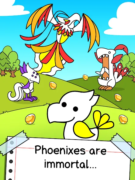 Phoenix Evolution: Idle Merge (Финикс Эволюция) [МОД Бесконечные монеты] APK Android Screenshot 5