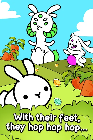 Rabbit Evolution: Merge Bunny (Рэббит Эволюшн) [МОД Unlocked] APK Android Screenshot 1