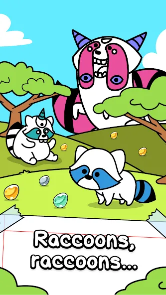 Raccoon Evolution: Idle Mutant (Раккун Эволюция) [МОД Premium] APK Android Screenshot 1