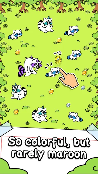 Raccoon Evolution: Idle Mutant (Раккун Эволюция) [МОД Premium] APK Android Screenshot 2
