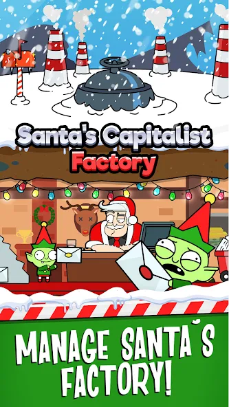 Santa’s Capitalist Factory [МОД Все открыто] APK Android Screenshot 1