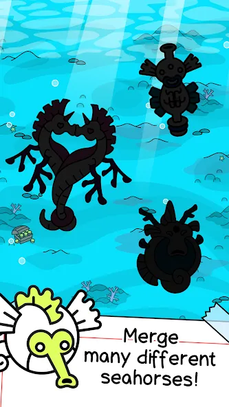 Seahorse Evolution: Sea Mutant (Сиходеволюция) [МОД Unlocked] APK Android Screenshot 3