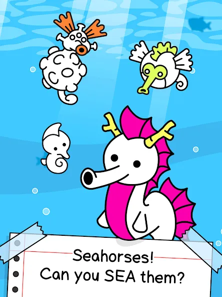 Seahorse Evolution: Sea Mutant (Сиходеволюция) [МОД Unlocked] APK Android Screenshot 5