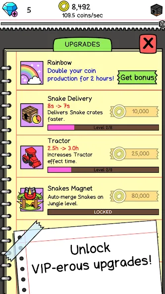 Snake Evolution: Idle Merge IO (Снейк Эволюшн) [МОД Много денег] APK Android Screenshot 4