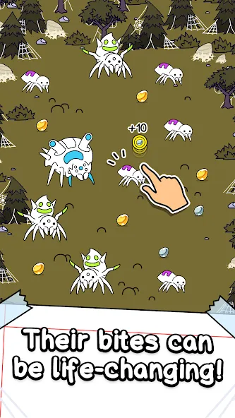 Spider Evolution: Idle Game (Спайдер Эволюшн) [МОД Все открыто] APK Android Screenshot 2