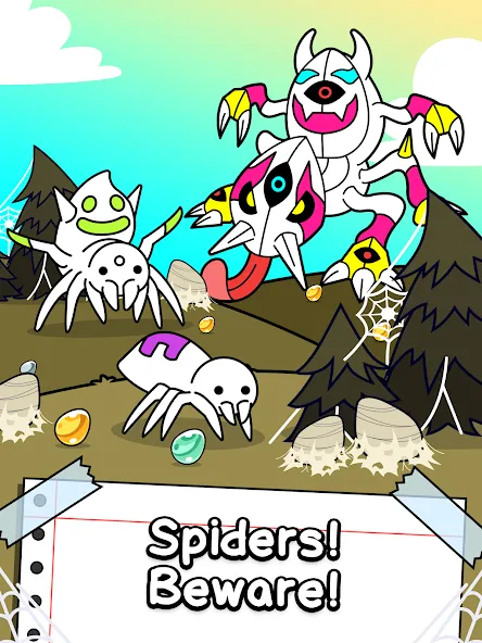 Spider Evolution: Idle Game (Спайдер Эволюшн) [МОД Все открыто] APK Android Screenshot 5