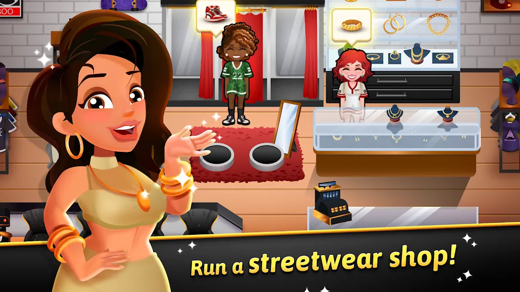 Hip Hop Salon Dash Beauty Game (Хипхоп салон Дэш красивая игра) [МОД Меню] APK Android Screenshot 1