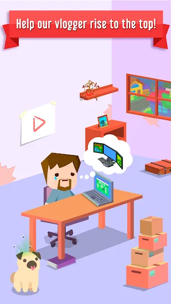 Vlogger Go Viral: Tuber Life (Влогер Стань Вирусным) [МОД Mega Pack] APK Android Screenshot 1