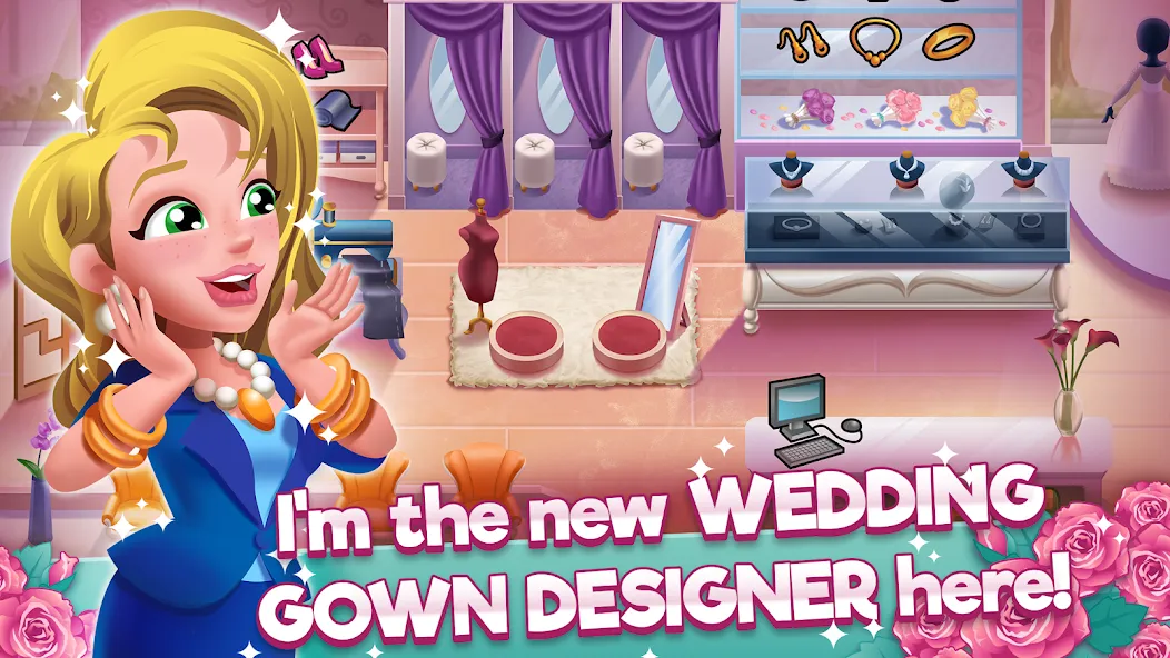 Wedding Salon Dash Bridal Shop (Свадебный салон Дэш Бутик невест) [МОД Все открыто] APK Android Screenshot 1
