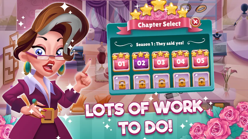 Wedding Salon Dash Bridal Shop (Свадебный салон Дэш Бутик невест) [МОД Все открыто] APK Android Screenshot 4