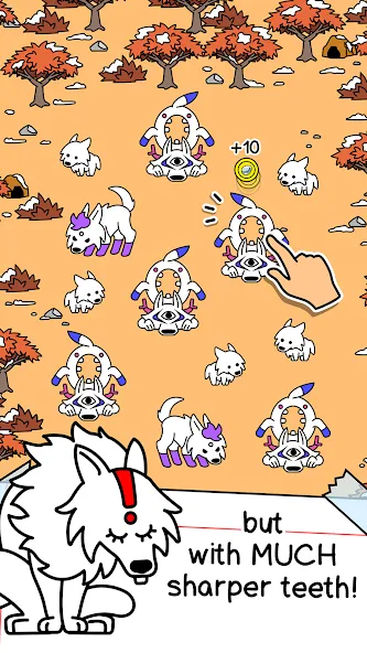 Wolf Evolution: Merge Wild Dog (Вульф Эволюшн) [МОД Mega Pack] APK Android Screenshot 2