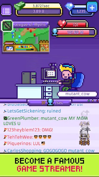xStreamer: Idle Simulator Game (хСтример) [МОД Меню] APK Android Screenshot 1