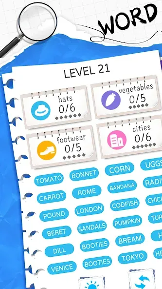 Word Sort: Association Connect (Соннект Колорс) [МОД Unlocked] APK Android Screenshot 1