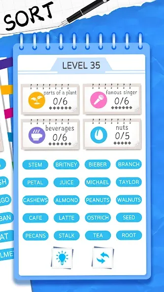 Word Sort: Association Connect (Соннект Колорс) [МОД Unlocked] APK Android Screenshot 2