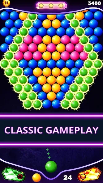 Bubble Shooter Classic (Бабл Шутер Классик) [МОД Unlocked] APK Android Screenshot 2