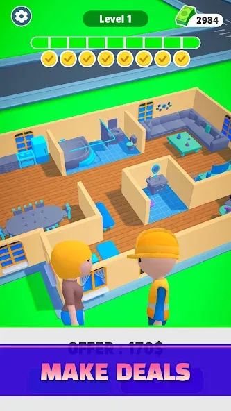 Home Builder 3D ! [МОД Unlocked] APK Android Screenshot 3