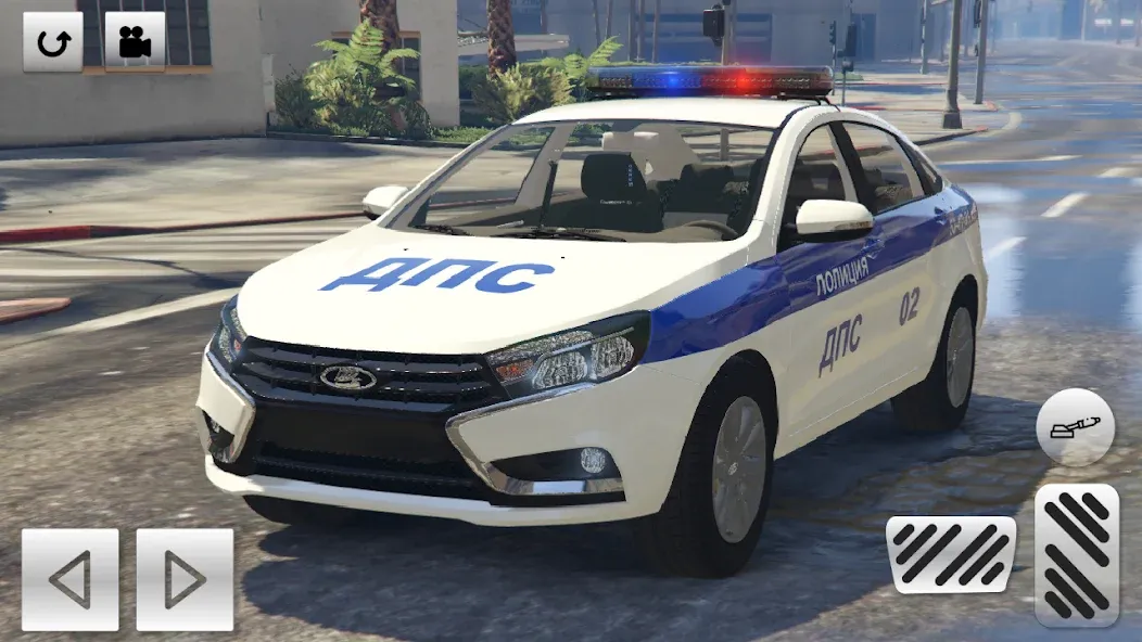 Полицейские гонки: ЛАДА Веста [МОД Бесконечные монеты] APK Android Screenshot 1