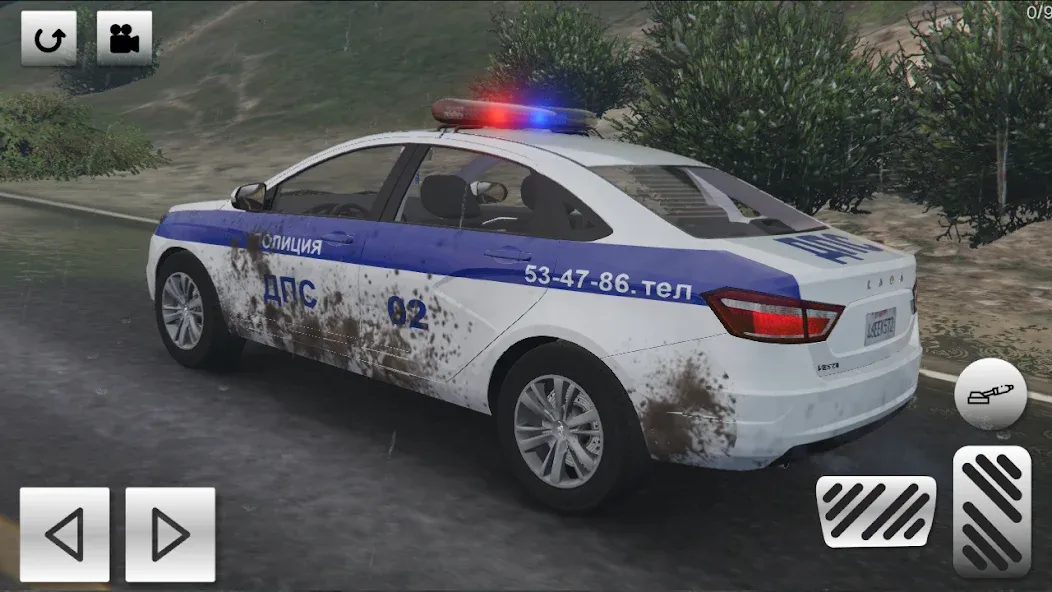 Полицейские гонки: ЛАДА Веста [МОД Бесконечные монеты] APK Android Screenshot 5