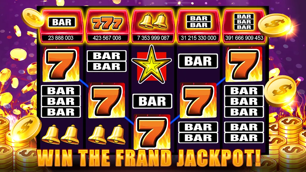 Slots 777 - Slot Machine Games [МОД Бесконечные монеты] APK Android Screenshot 3