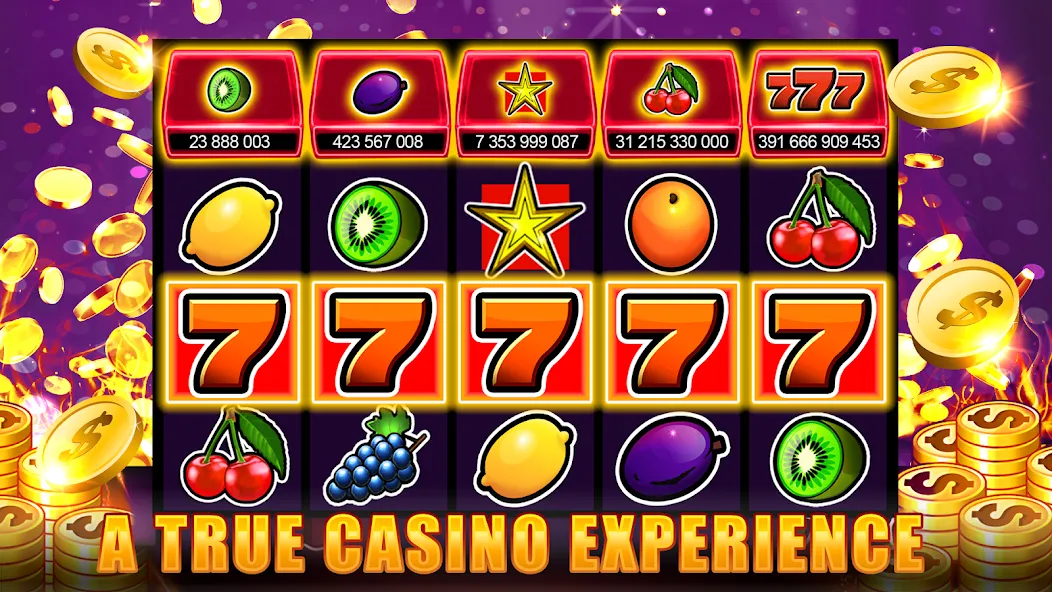 Slots 777 - Slot Machine Games [МОД Бесконечные монеты] APK Android Screenshot 5