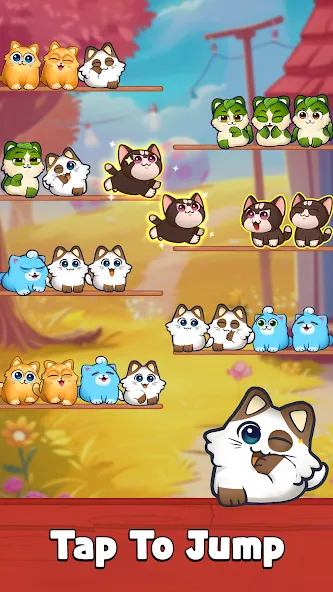 Cat Sort Puzzle: Cute Pet Game [МОД Меню] APK Android Screenshot 2