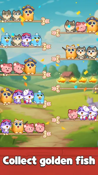 Cat Sort Puzzle: Cute Pet Game [МОД Меню] APK Android Screenshot 3