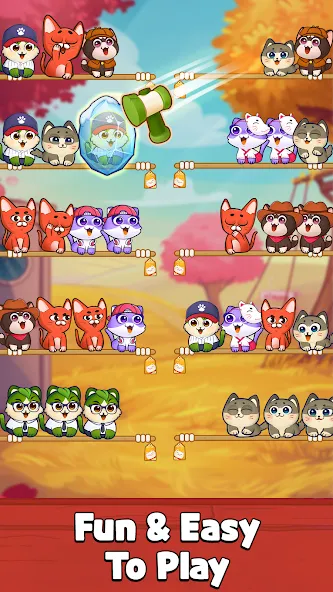 Cat Sort Puzzle: Cute Pet Game [МОД Меню] APK Android Screenshot 4