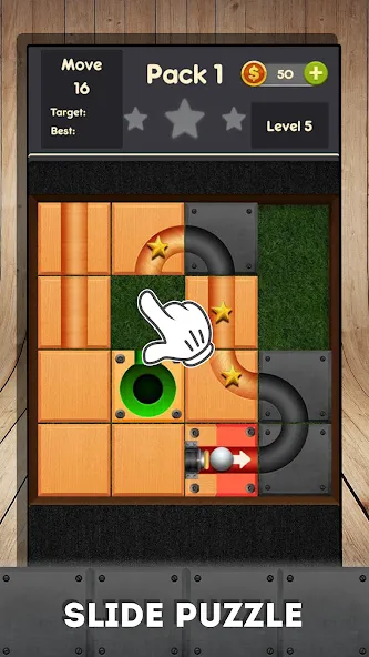 Rolling ball - slide puzzle [МОД Premium] APK Android Screenshot 2