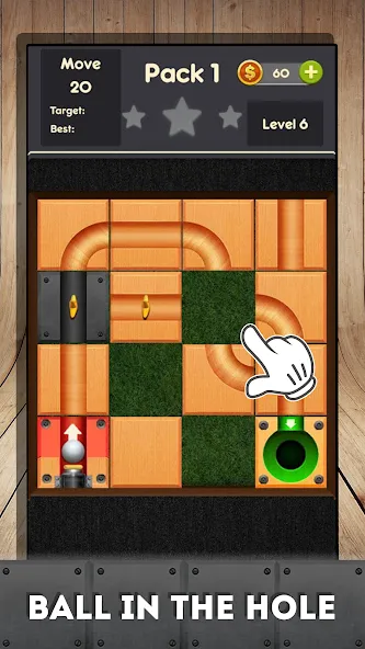 Rolling ball - slide puzzle [МОД Premium] APK Android Screenshot 3