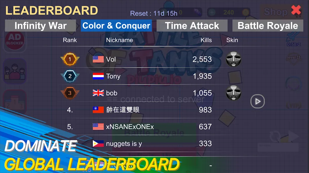 tank io games - piupiu.io [МОД Mega Pack] APK Android Screenshot 3